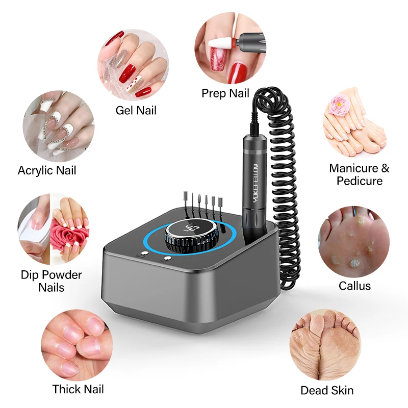 40000 об/мин полировщик для ногтей маникюрная дрель Efile салон профессиональный