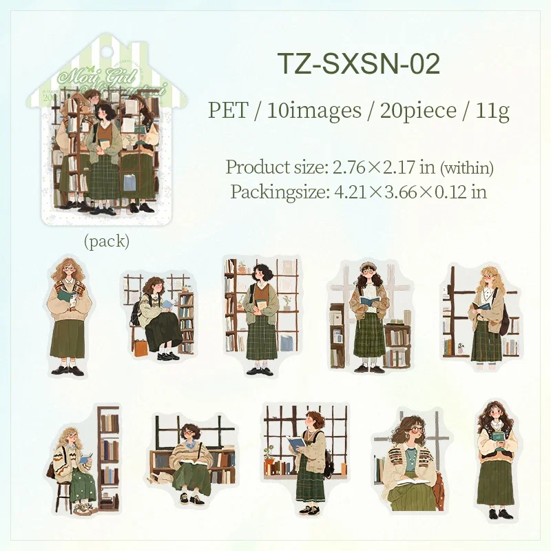 

Набор стикеров Jianwu Forest Girl Story Series