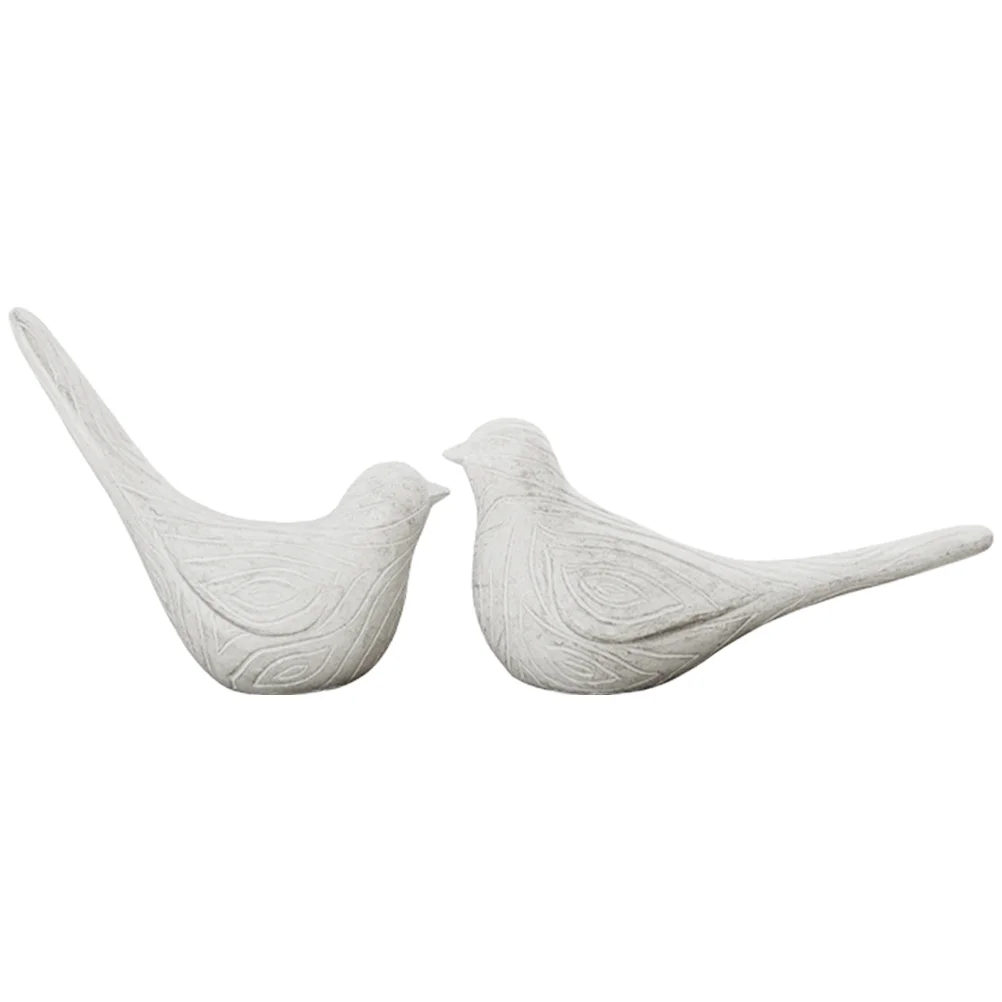 

Bird Ornaments Shaped Figurine Decor Household Tabletop Figurines Resin Miniature Birthday Decoration for Girl