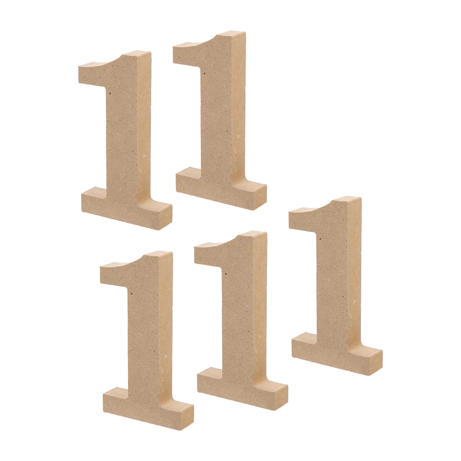 

5 Pcs Number 1 Signs Dining Room Decor Table Wooden Number Signs Wood Table Number Sign Wedding Sign