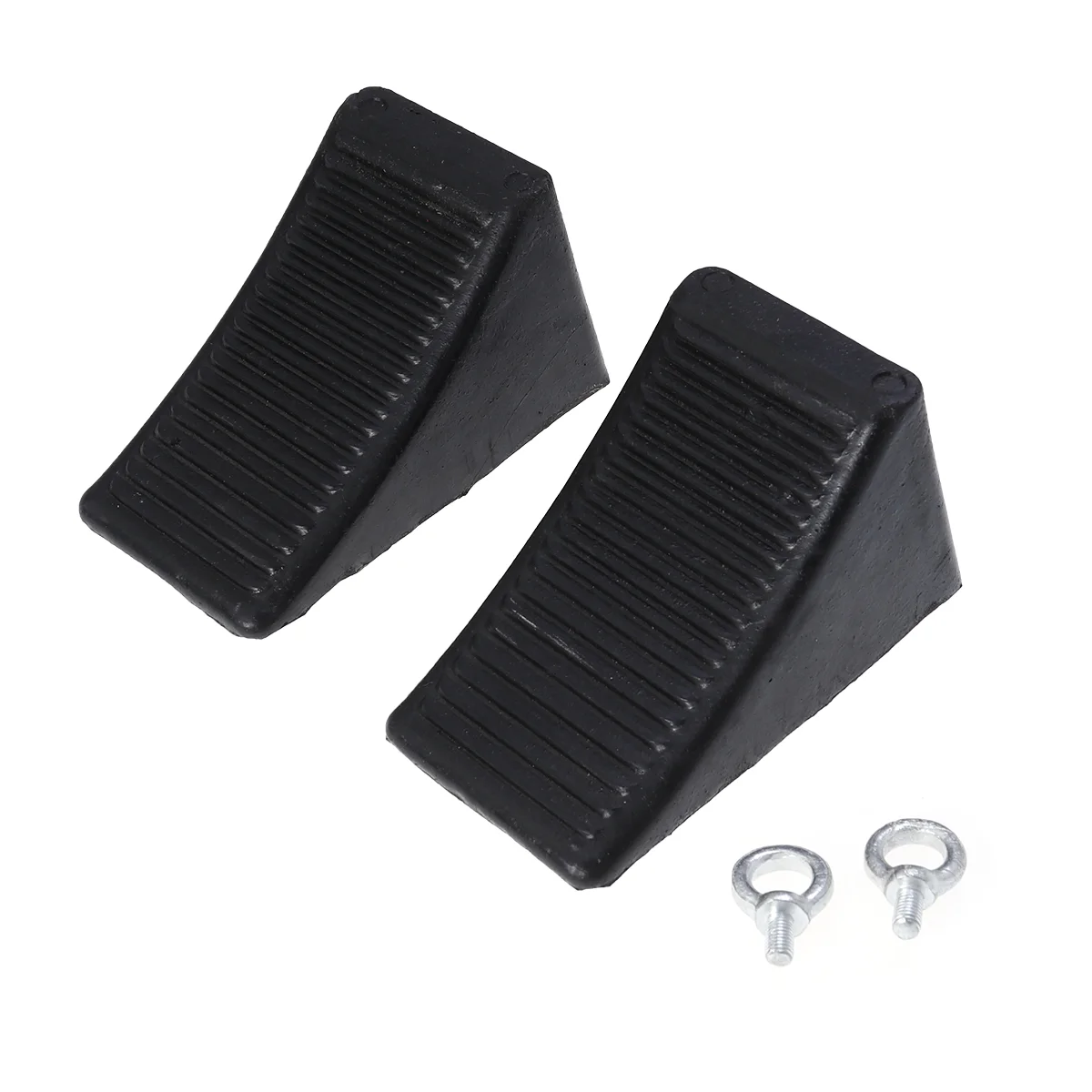

2PCS Wheel Chocks High Strength Portable Anti-slip Car Stoppers Car Chocks with Rings for SUV