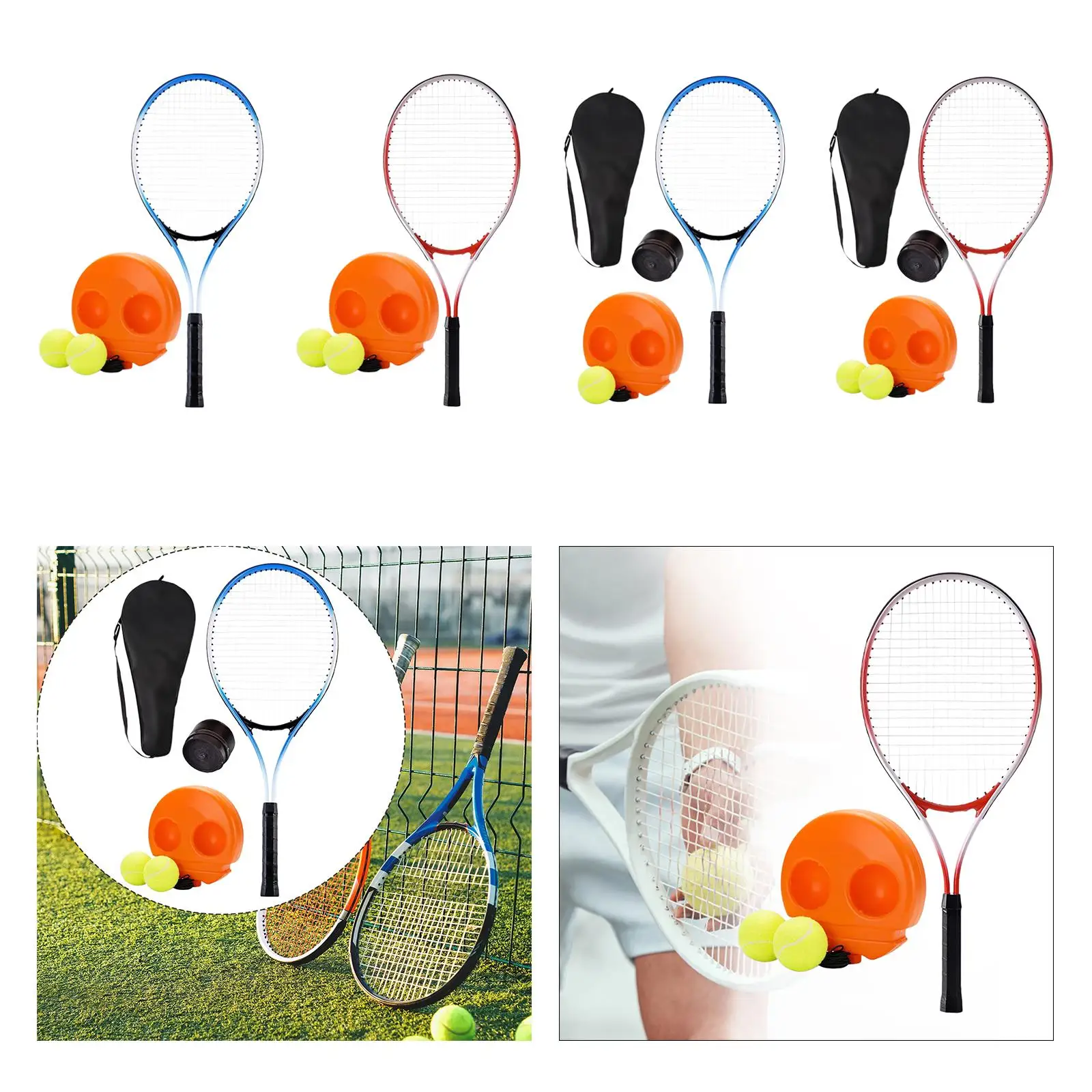 Соло-тренировочный тренажер для тенниса Соло-тренировочная помощь портативный