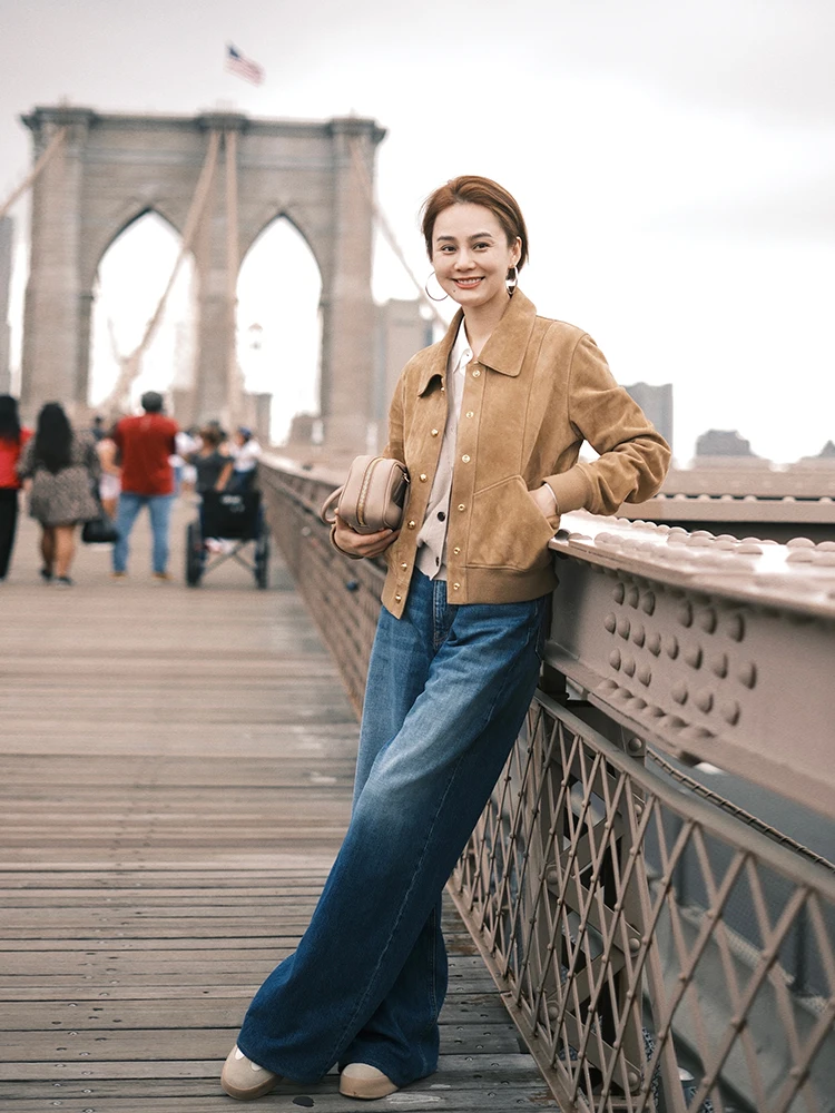 Winnietang Modern Tide Sudan Смешанные виды из овечьей кожи в стиле ретро для похудения с