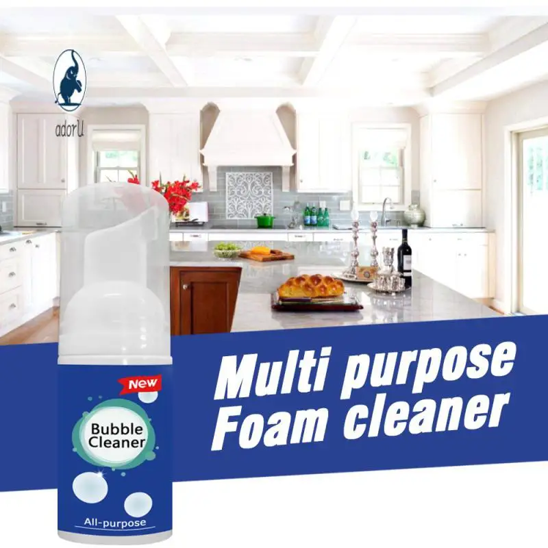 

30ml Foam Kitchen Grease Cleaner Multi-Purpose Stain Remover Effective Degreaser Bubble Spray Kitchen Home Cleaning Products