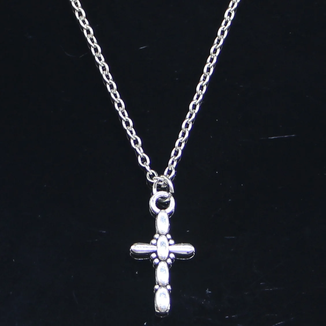 

20pcs New Fashion Necklace 13x19mm Cross Pendants Short Long Women Men Colar Gift Jewelry Choker