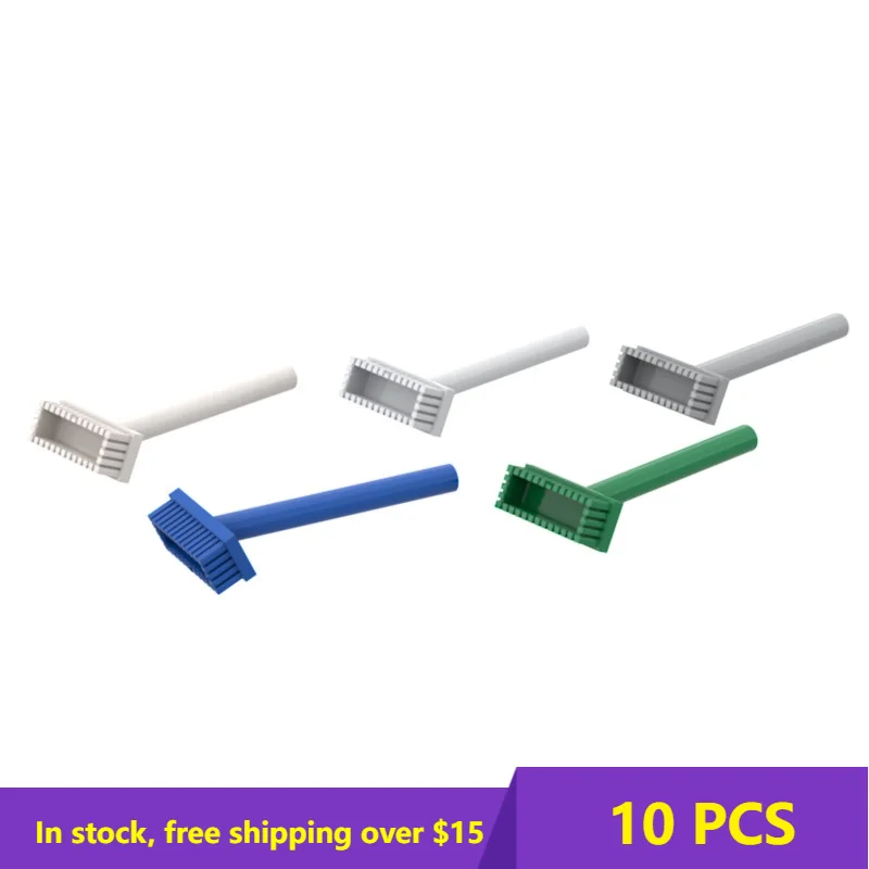 

10PCS Bricks Compatible Assembles Particles 3836 Broom Floor Brush Building Blocks Parts DIY Educational High-Tech Parts Toys