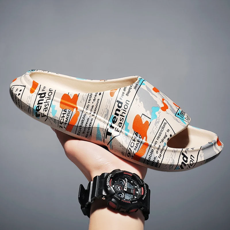 

Men Women Summer Outdoor Indoor Slippers Breathable Indoor Flip Flops Thick Bottom of Beach Sandals Floor Zapatillas de hombre