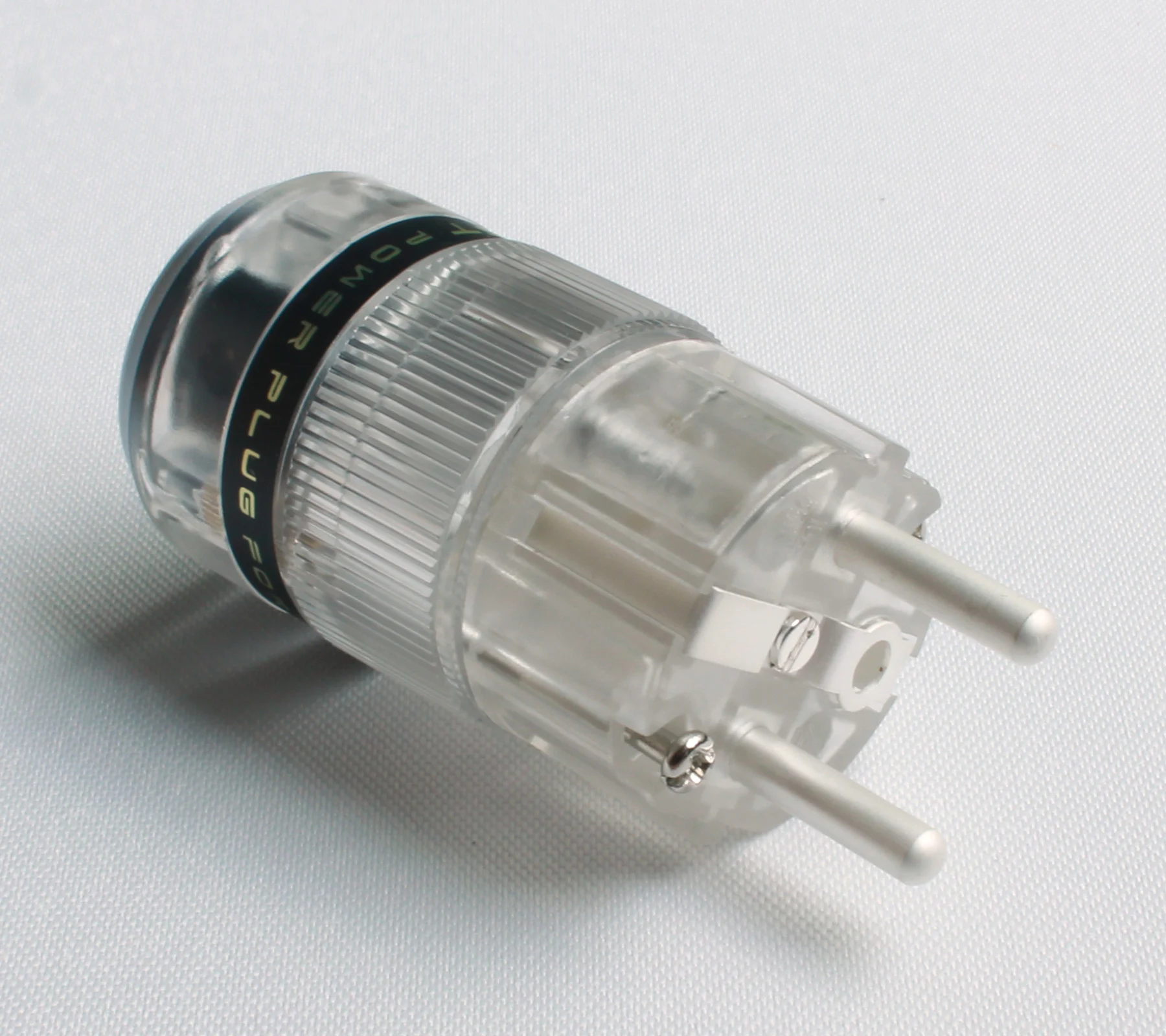 Разъем питания SONARQUEST ЕС серебристый ST-AgE(T) + ST-AgC(T) Schuko штекер и гнездо IEC