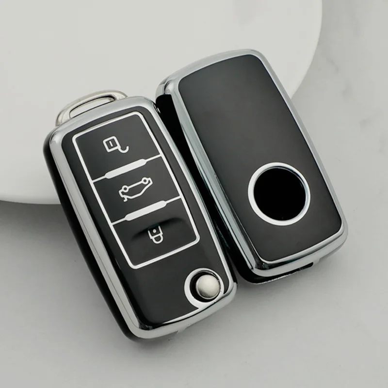 

Чехол Для Ключей Автомобиля Для VW Golf 6, Golf 7, GTI, POLO, T-Cross, Touran, Tiguan, Skoda Octavia, Rapid, Kodiaq, Fabia