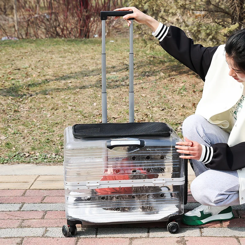 Чехол на тележке для домашних животных дорожная транспортировочная коробка