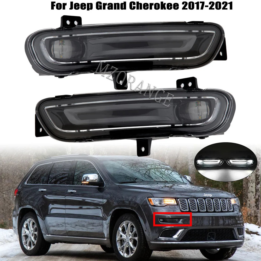 

Daytime Running Light for Jeep Grand Cherokee 2017 2018 2019 2020 2021 2022 Foglight Foglamp DRL headlights Driving Turn Signal