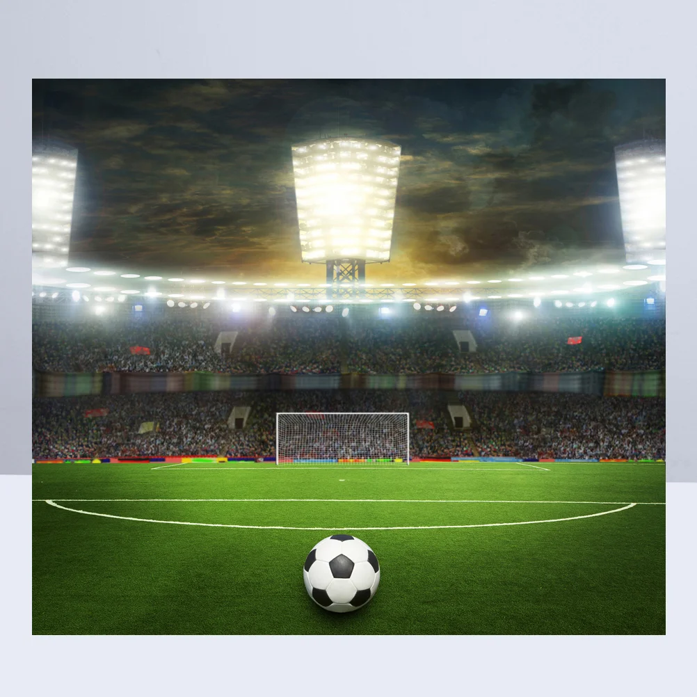 

Background Football Photography Backdrops Soccer Backdrop Fieldworld Cup Night Club Game Summer Wall Tapestry
