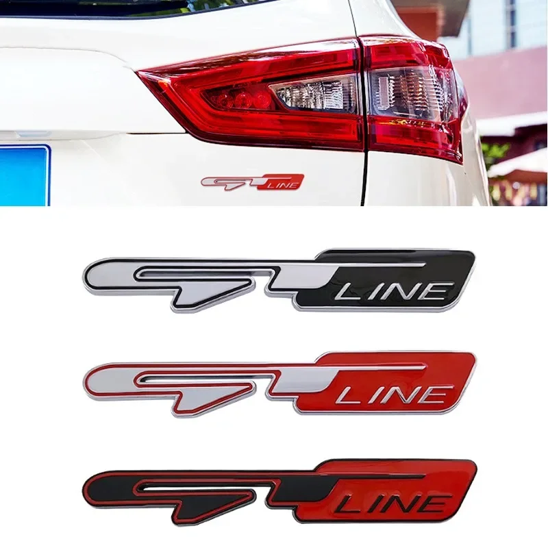 Металлическая 3d-эмблема для багажника автомобиля GT Line наклейка-эмблема стильные