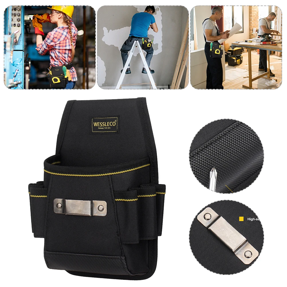 Поясная сумка для инструментов утолщенная прочная поясная с 6 карманами