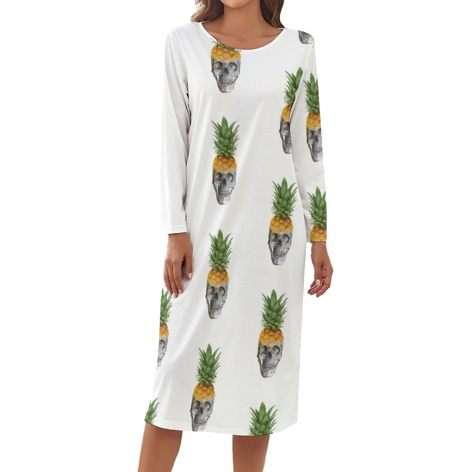 

Женская пижама из ананаса с длинным рукавом