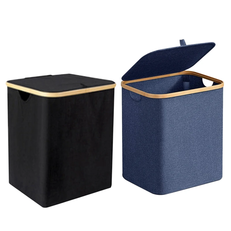 

Household Foldable Laundry Storage Basket Laundry Basket with Removable Liner, Dirty Clothes Hamper with Handles