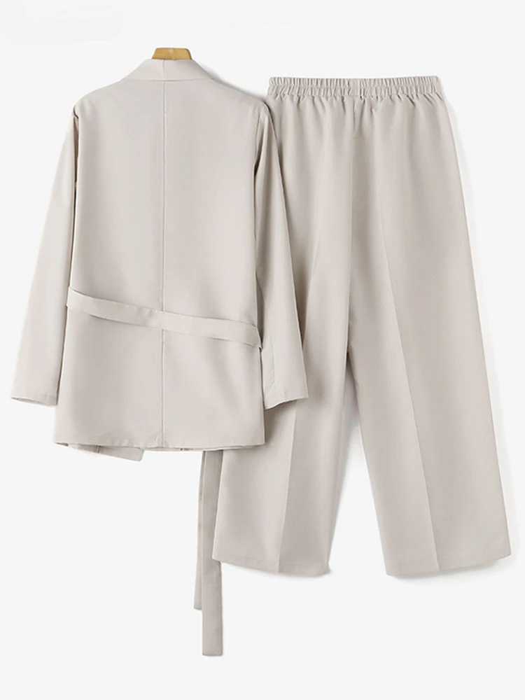 2 шт. модные топы с длинными рукавами брючные костюмы женские рабочие блейзеры