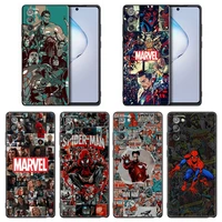 for samsung galaxy note 8 9 10 lite 20 ultra case for samsung m52 m22 m32 m12 m62 f62 cover avengers marvel comics movie posters