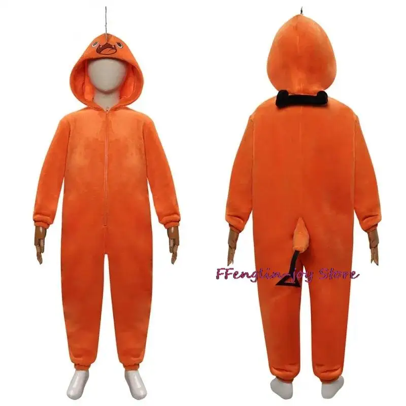 

Adult Kids Children Chainsaw Man Pochita Cosplay Costume Jumpsuit Pajamas Sleepwear Hoodie Halloween Carnival Suit Role Play