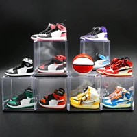 trend mini 3d sneakers hand made model creative hollow sneakers souvenir three dimensional car decoration home decoration gift