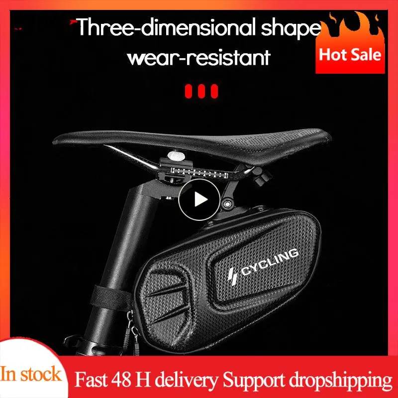 

Bicycle Saddle Bag Shell Rainproof Reflective Shockproof Cycling Bike Tube Rear Tail Seatpost Bag Bike Accessories