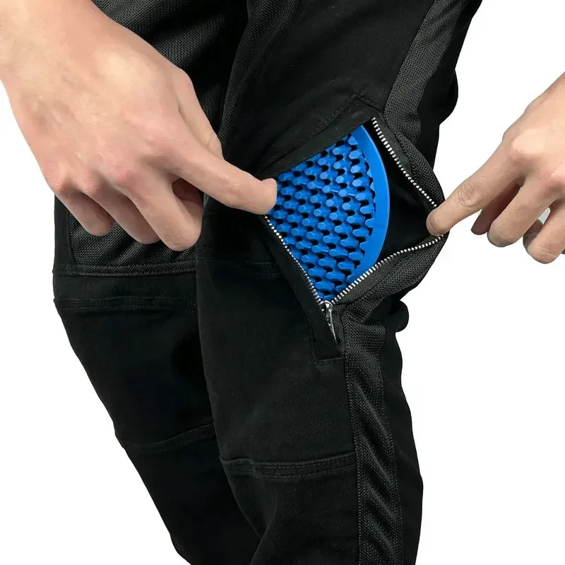 Мотоциклетные брюки Pantalon Moto зеленые дышащие мото джинсы женские бойфренды для