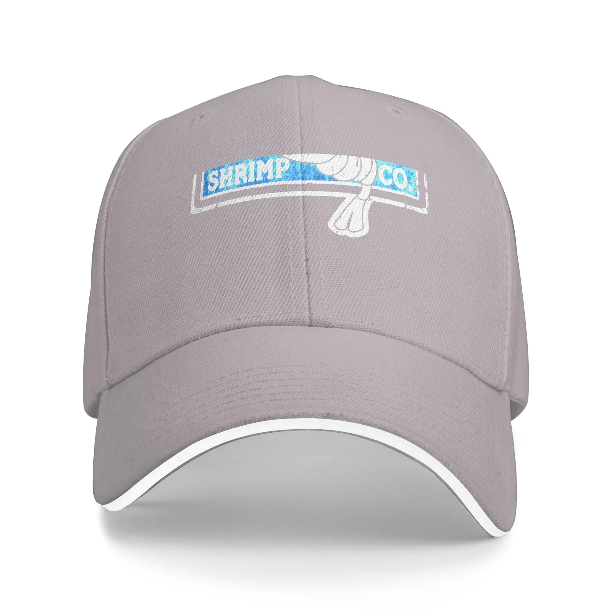 Фото Модная бейсболка с изогнутым козырьком Fashion Forrest Gump Bubbas Shrimp Co, мужская панама №2