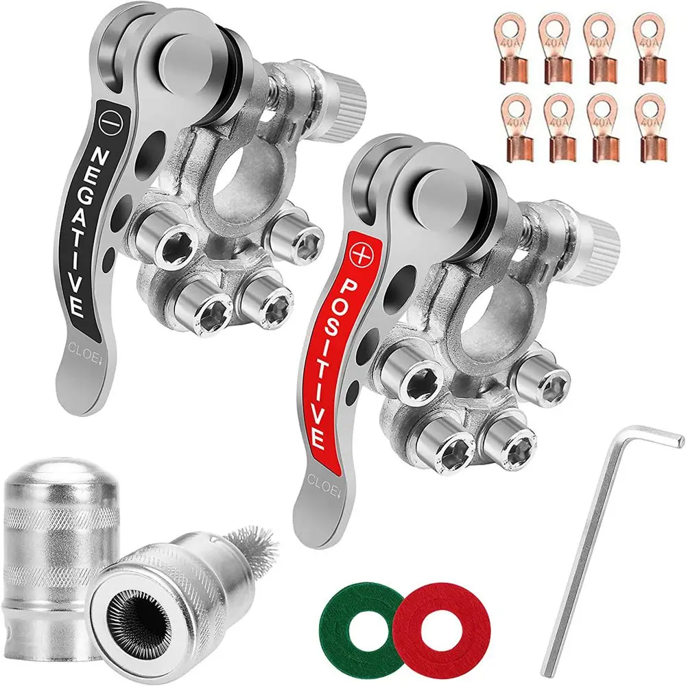 

Shut-Off Terminal Connectors Caravan Car Van Battery Terminals Disconnect Battery Connectors Clamps Main Cable Post