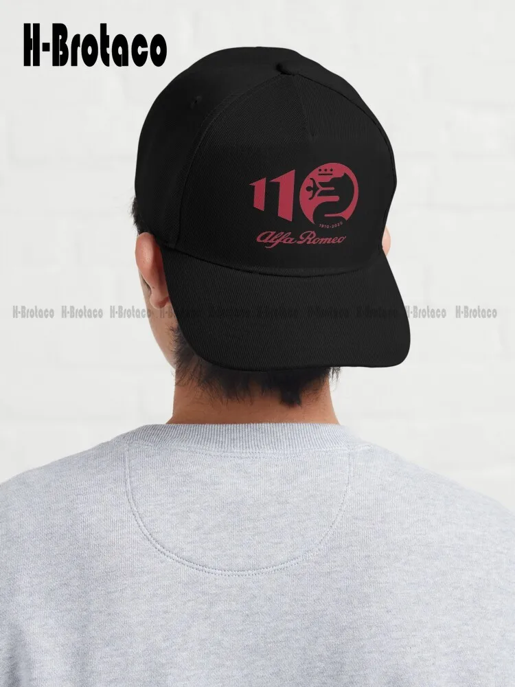 

Alfa-Romeo 110 Anniversary 1910-2020 Baseball Cap White Baseball Cap Cotton Outdoor Simple Vintag Visor Casual Caps Denim Hats