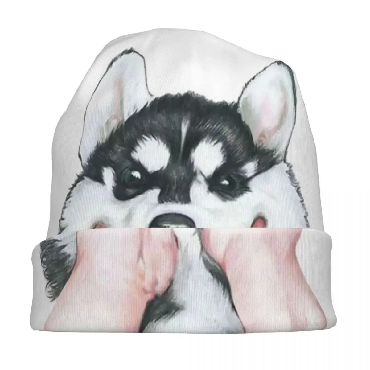 Шапки с капюшоном для собак хаски вязаные шапки повседневные уличные шапочки