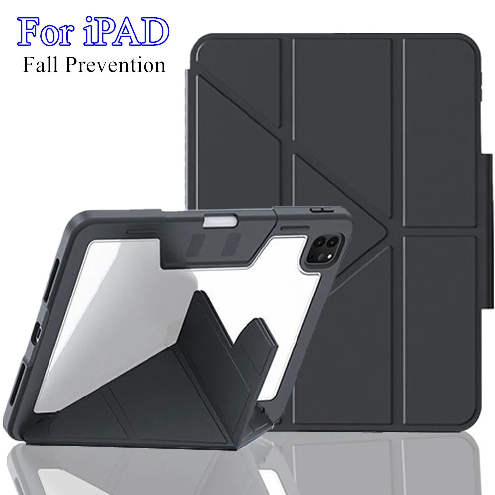 

Shockproof Case For iPad Air 5 4 Pro 11 12.9 Inch iPad 10th 10.9 7th 8th 9th Generation Case Hard Clear Cover With Pencil Holder