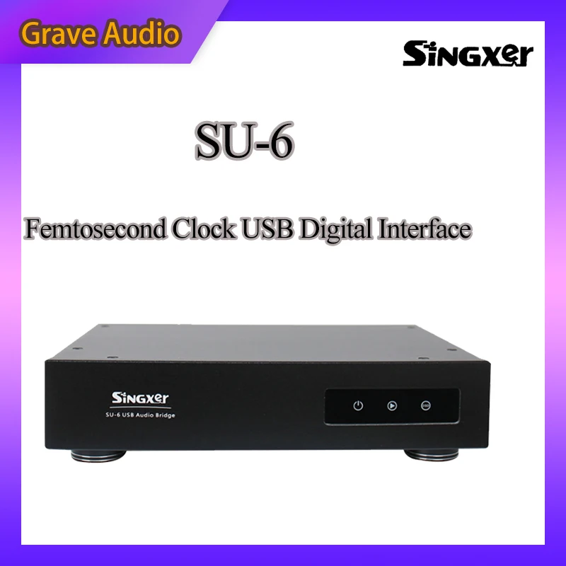 

Singxer SU-6 Audio Interface XMOS XU208 CPLD Femtosecond Clock USB Digital Interface