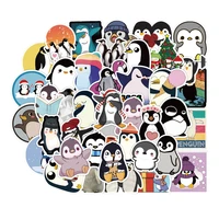 103050pcs cartoon cute penguin graffiti stickers cup luggage stationery bookmarks pvc exquisite waterproof stickers wholesale