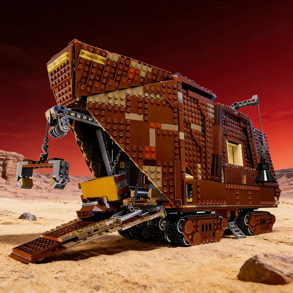 Фото Новый конструктор MOC Sandcrawler (модель 75059) из строительных блоков, обучающий набор для взрослых, рождественский подарочный набор, 3296 деталей №2