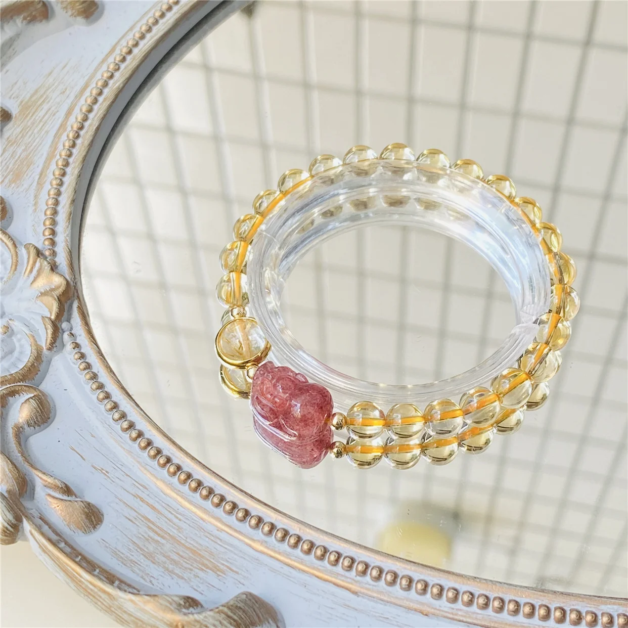 Koi King Lucky Crystal Браслет с кристаллами клубники Женский браслет из стерлингового