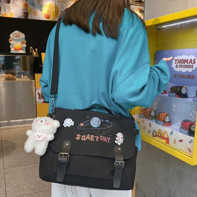 New Cute Cartoon Women's Crossbody Bags Korean Version Fashion Messenger Bags Large Capacity Casual Girl Student Shoulder Bags