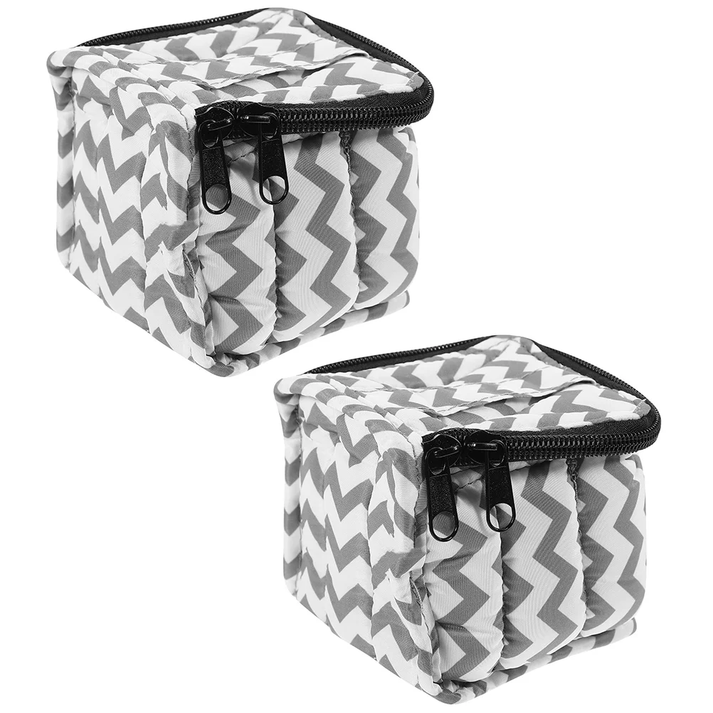 

2pcs Gel Nailpolish Cases Nail Bag 9 Grid Storage Organizer FingerGel Nailpolish