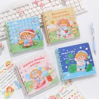 kawaii square binder collectors book diy sleeves and notebook refill paper idol goo cards diary hand ledger
