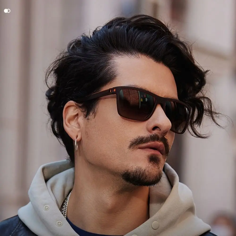 Модные поляризационные солнцезащитные очки квадратные высококачественные для