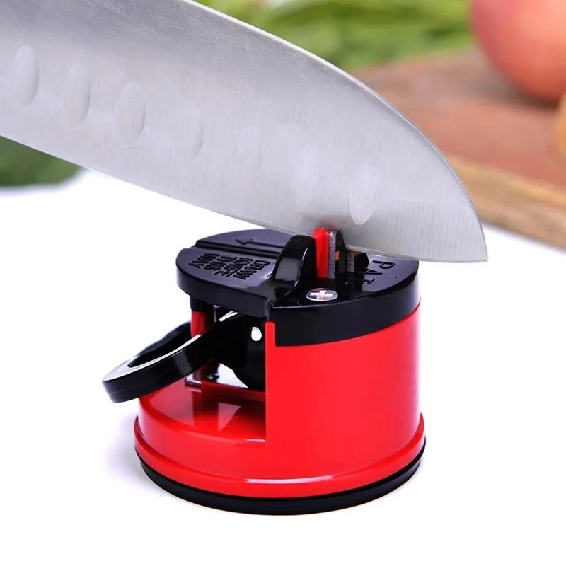 

Kitchen Sharpener Safe Knife Scissors Blade Grinder Stone Knives Sharpening Tungsten Diamond Sharpener Tool with Suction Pad