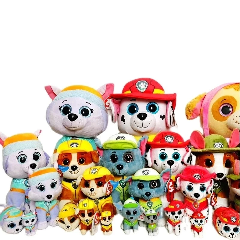 

Ty Beanie с большими глазами, Маршалл, крепыш, Чейз, Рокки, Зума, Скай, эвеест, трекер «лапка», серия собак, плюшевые игрушки, протрите куклу для те...