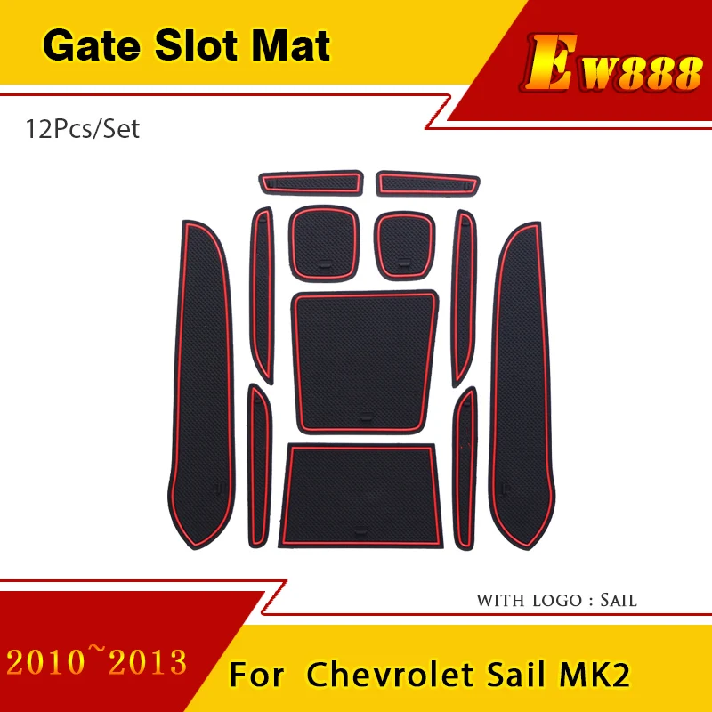 

Резиновый коврик для Chevrolet Sail MK2 2010 2011 ~ 2013, нескользящий коврик для защиты от пыли, аксессуары для стайлинга автомобиля