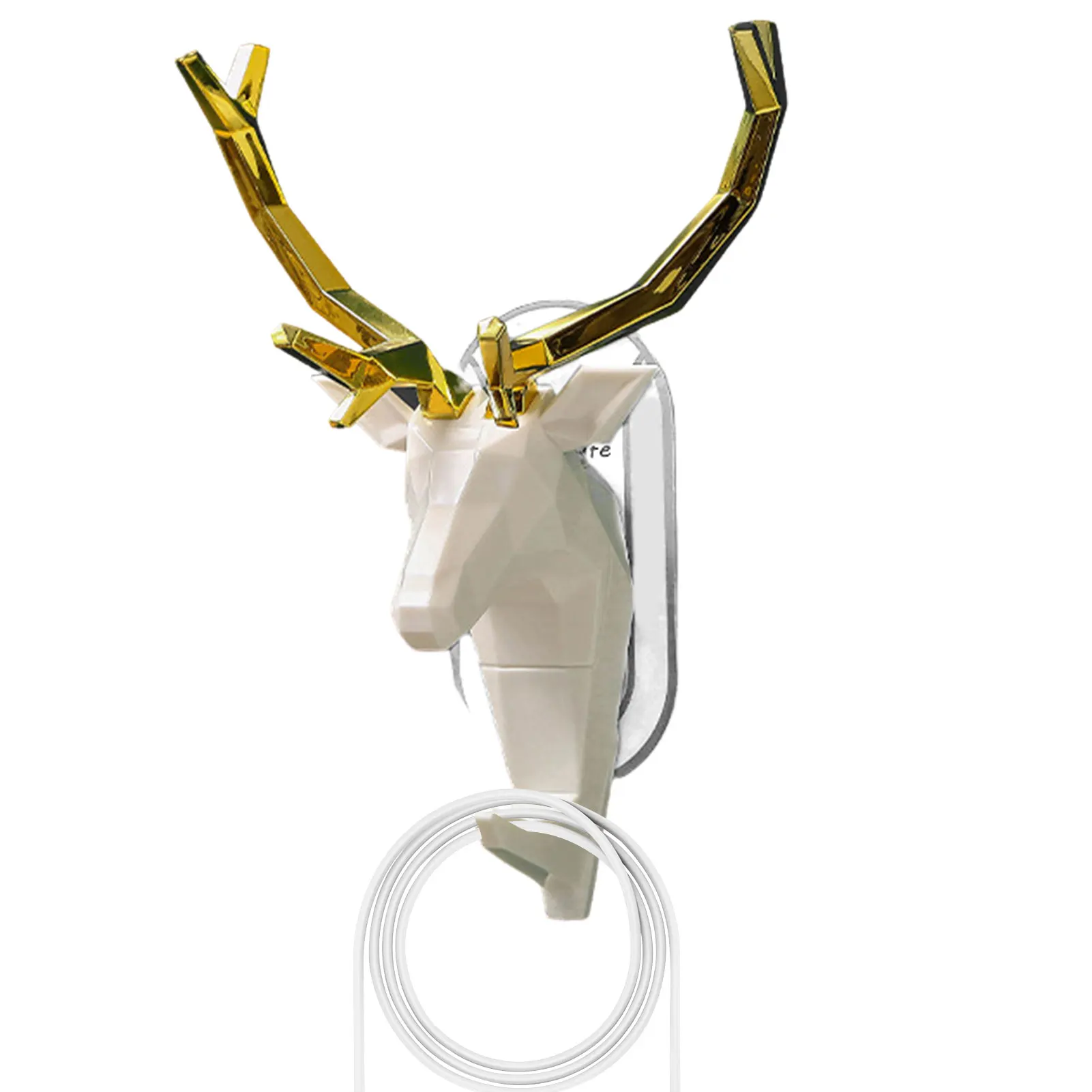 

Декоративный крючок в виде головы оленя, крючки для пальто в скандинавском стиле без отверстий, Рождественское украшение, сверхпрочная нас...