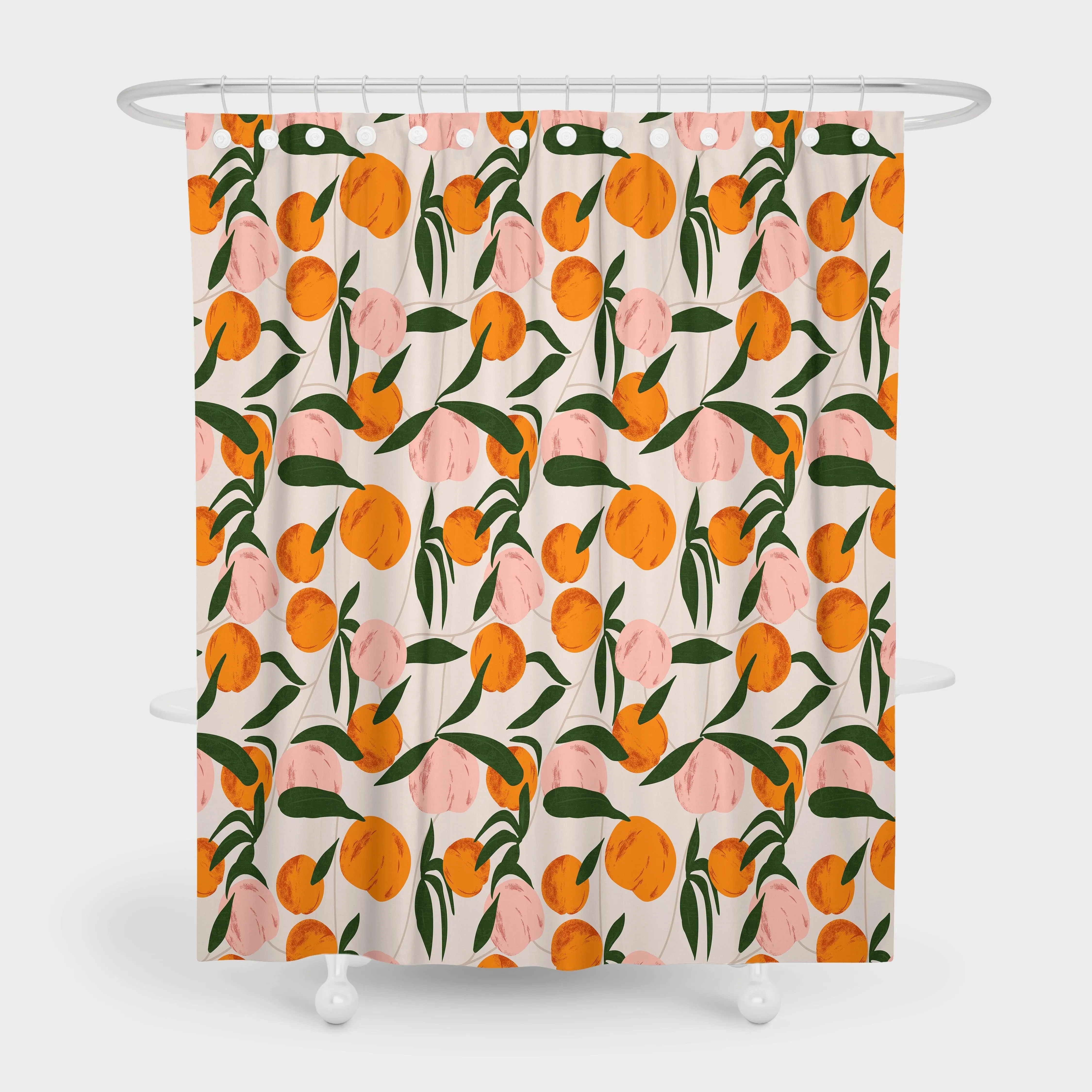 Классическая занавеска для душа с принтом яблока