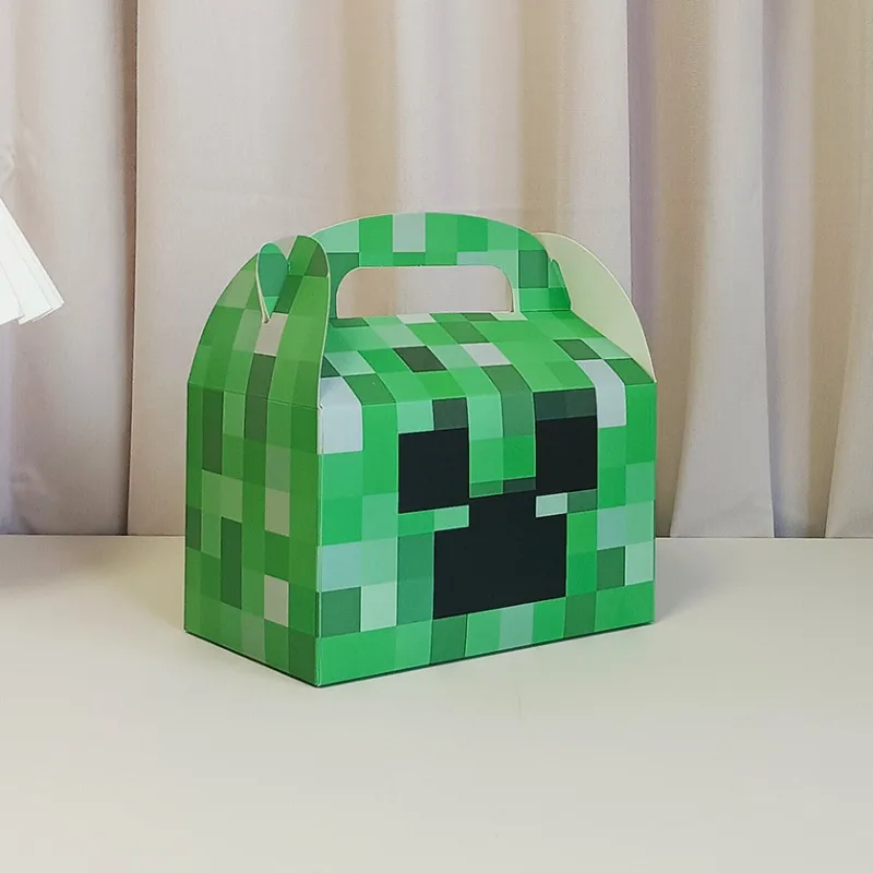 10 шт. упаковочная бумажная коробка для подарков Minecraft коробки конфет с героями