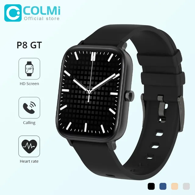 COLMI P8 GT Smartwatch 1.69 inch Full Screen Bluetooth Calling Heart Rate Sleep Monitor Smart Watch For Men Women 1