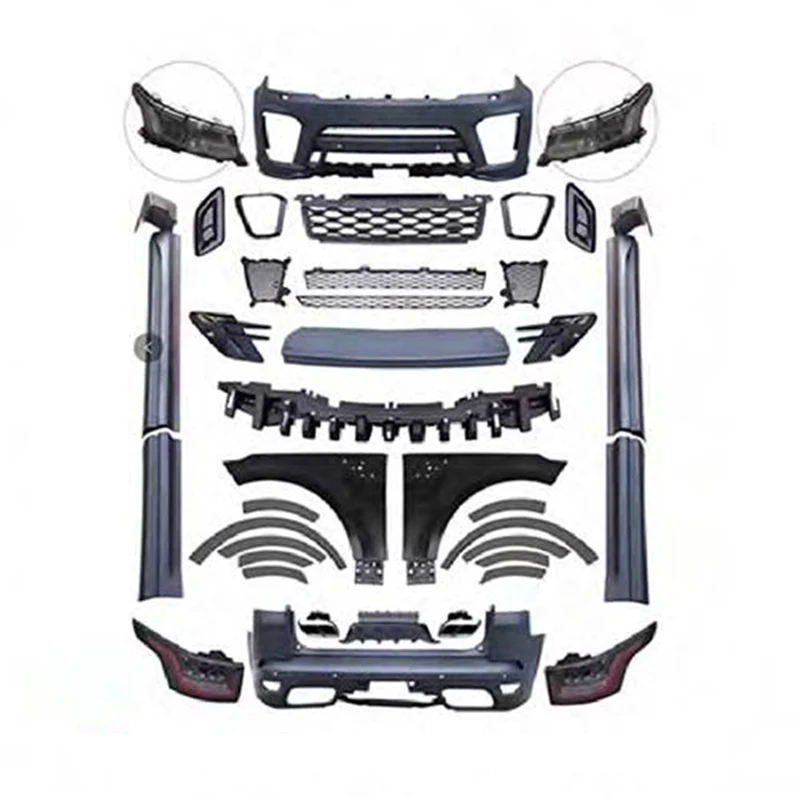 

Car Assembly Auto Grille Front Bumper Side Skirt Rear Lip For Land Range Rover SVR 2018