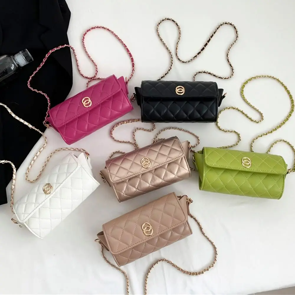 

PU Leather Small Shoulder Bags Exquisite Solid Color Handbags Satchel Women Female