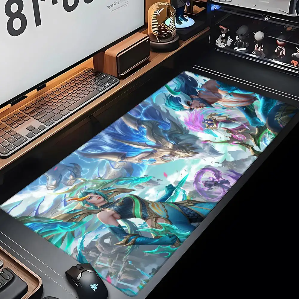 Game League of Legends Aurelion Sol Mouse Pad Large Gaming Accessories 700x400mm Desk Mats Carpet Anti-slip Laptop Soft Mice