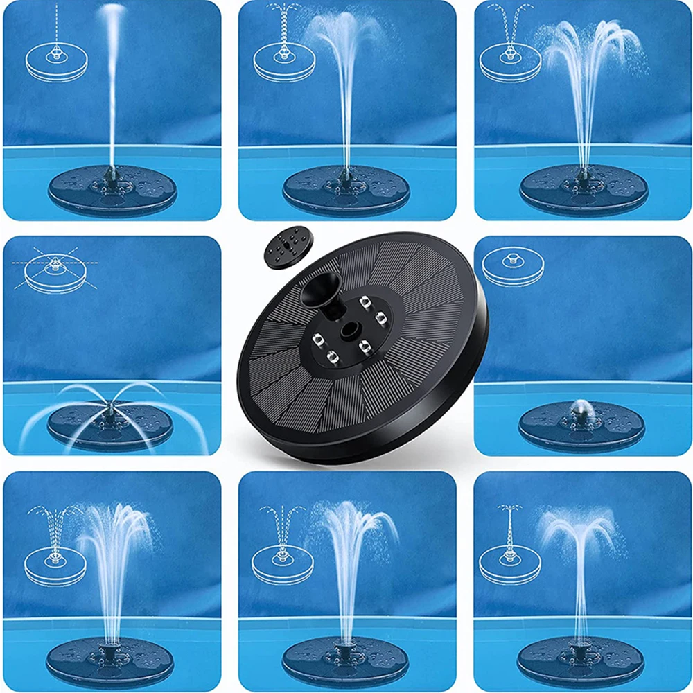 

LED Solar Outdoor Colorful Lights for Water Fountain Pump Luminous Garden Floating Fountain Pump Swimming Pools Pond Lawn lamps